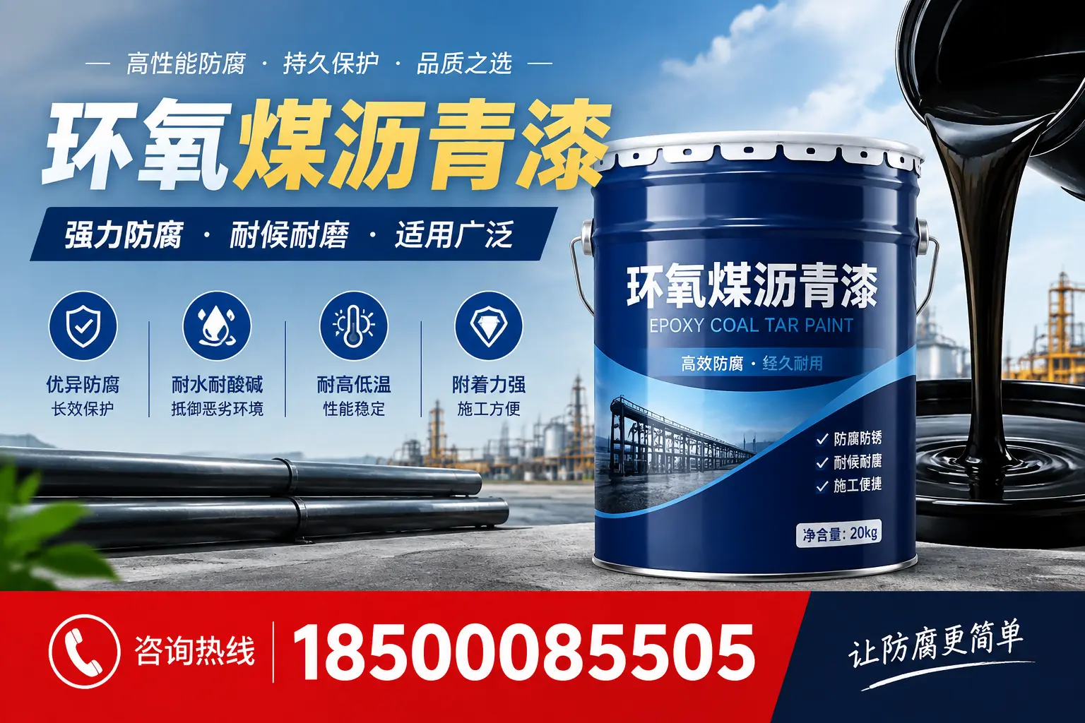 环氧煤沥青漆在不同气候条件下的表现分析，淮南适用性
