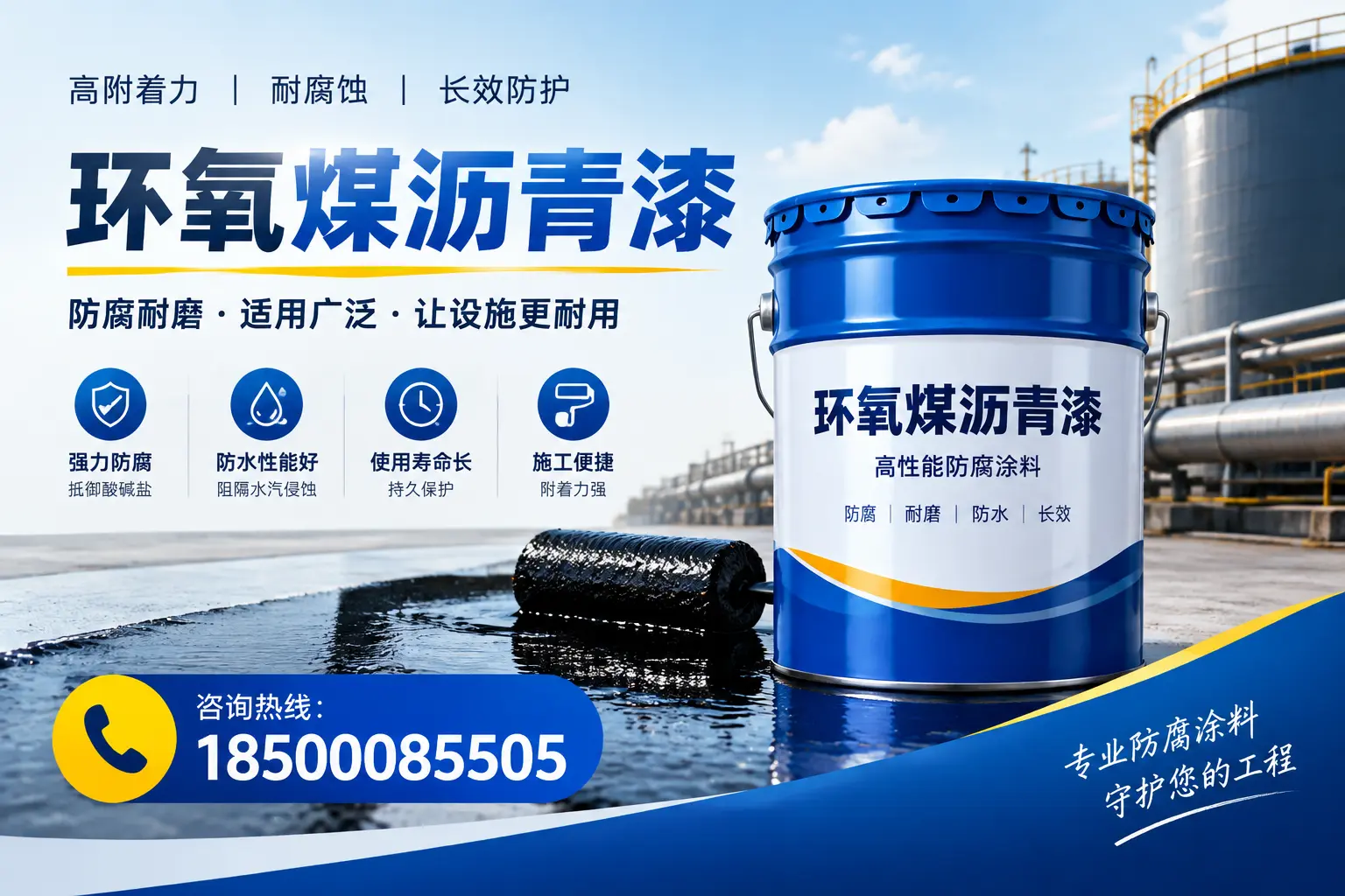 环氧煤沥青漆与其他涂料的对比分析，助力淮南企业决策